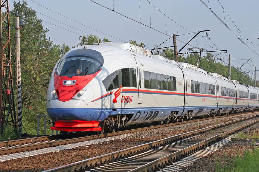 Скоростной поезд москва с петербург. Siemens Velaro Сапсан. ВСМ Сапсан.